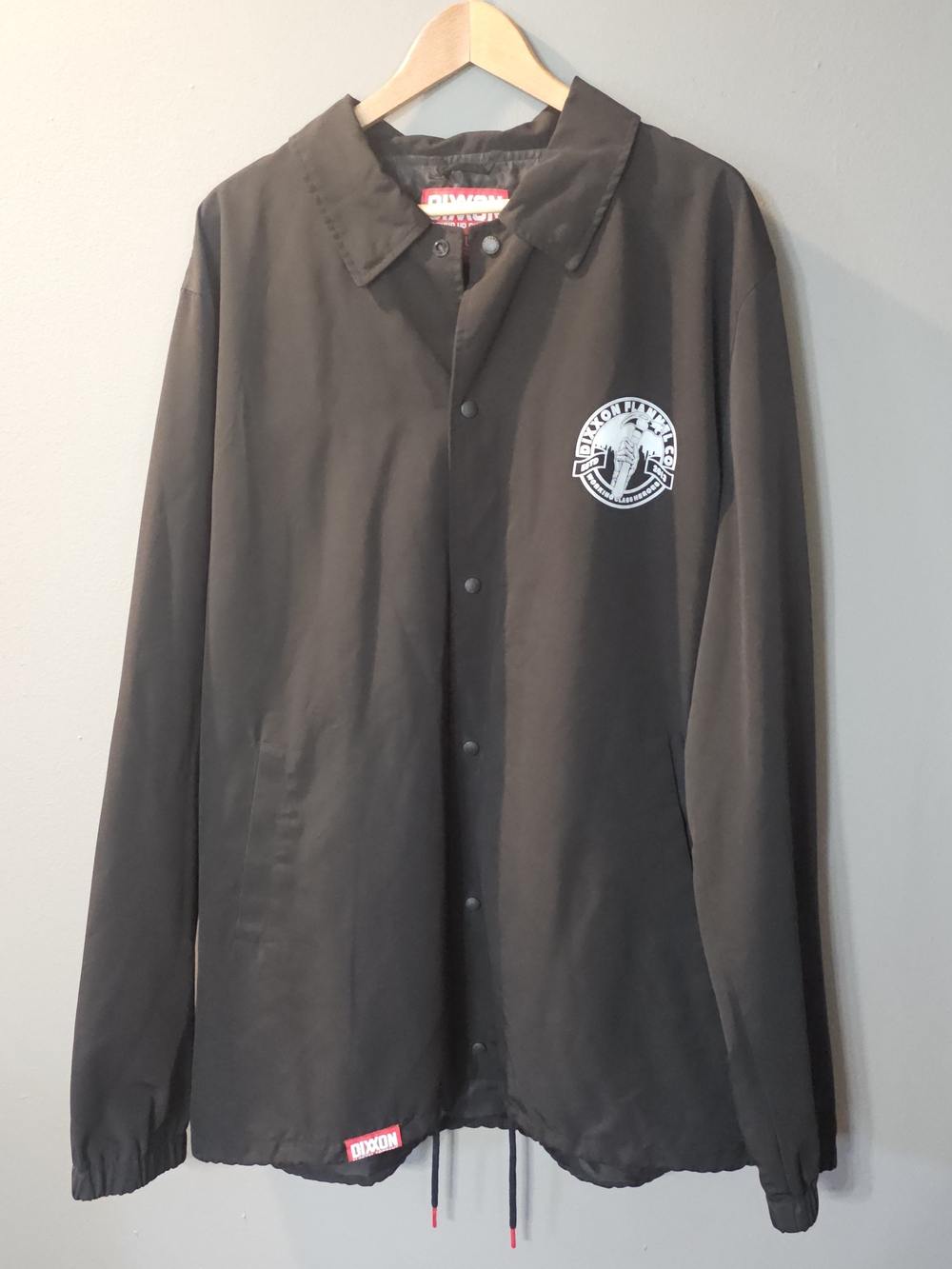 DIXXON Local 013 Coaches Jacket Snap Up Riding Black Mens 2X Tall‎